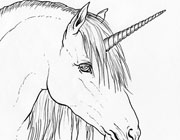 Unicorn Coloring Page